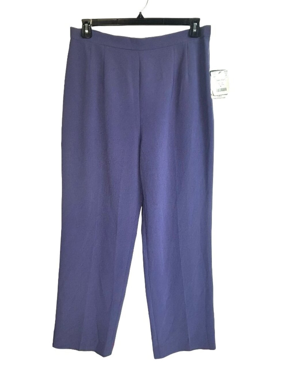 Vintage DD Collection Silk Blend Pants Sz 14 Purple Side Zip Trouser NWT